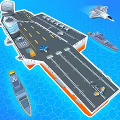 Скачать взломанную Idle Aircraft Carrier (Айдл Эйркрафт Кэрриер)  [МОД Unlocked] - последняя версия apk на Андроид