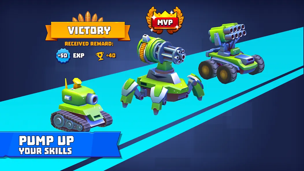 Tanks a Lot - 3v3 Battle Arena  [МОД Unlocked] Screenshot 5