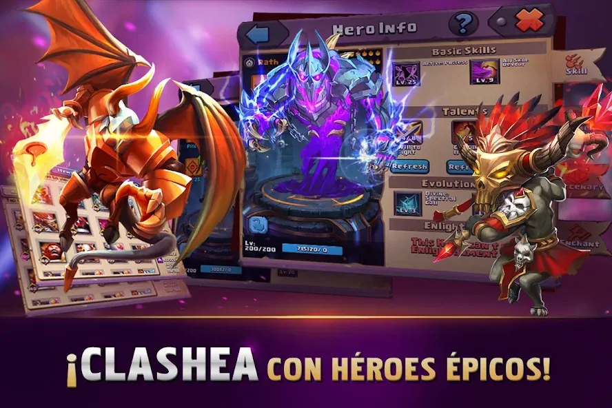 Clash of Lords 2: Español (Клэш оф Лордс 2)  [МОД Бесконечные деньги] Screenshot 2