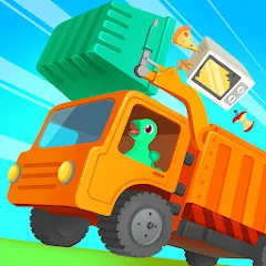 Скачать взлом Dinosaur GarbageTruck:for kids  [МОД Menu] - стабильная версия apk на Андроид