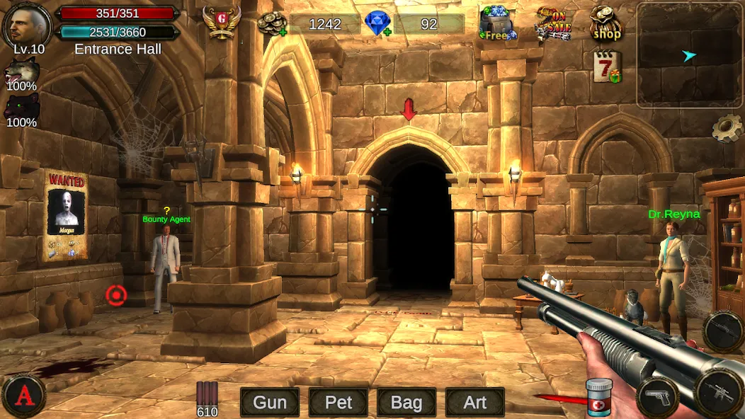 Dungeon Shooter : Dark Temple (Данжен Шутер)  [МОД Бесконечные монеты] Screenshot 1