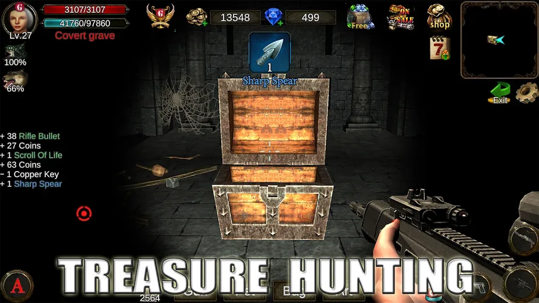 Dungeon Shooter : Dark Temple (Данжен Шутер)  [МОД Бесконечные монеты] Screenshot 4