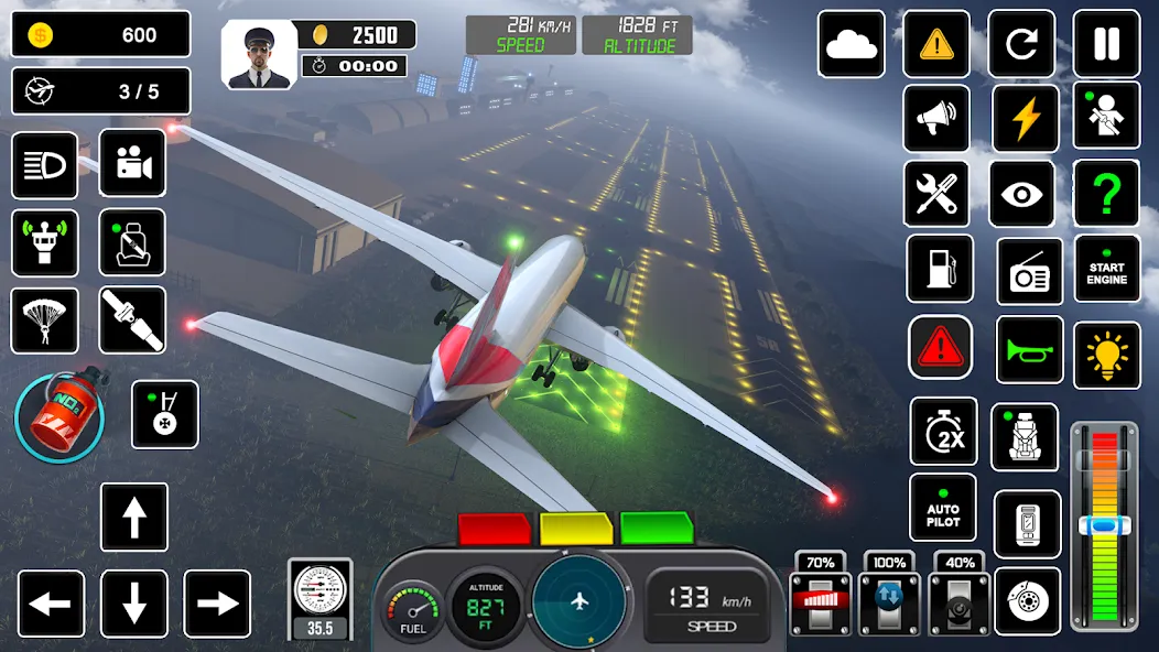 Pilot Flight Simulator Games  [МОД Много денег] Screenshot 3