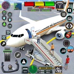 Скачать взломанную Pilot Flight Simulator Games  [МОД Много денег] - последняя версия apk на Андроид