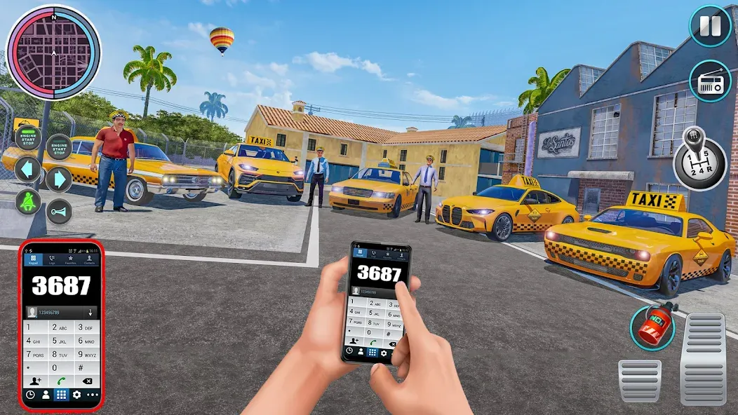 City Taxi Driving: Taxi Games  [МОД Unlocked] Screenshot 2