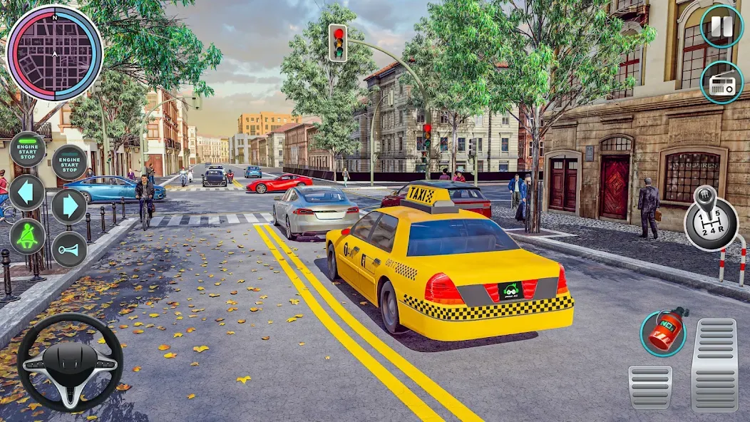 City Taxi Driving: Taxi Games  [МОД Unlocked] Screenshot 5