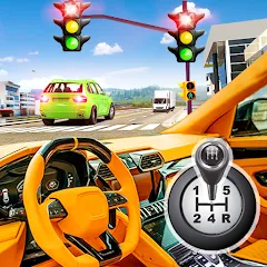 Скачать взломанную Modern Car Driving School Game  [МОД Бесконечные монеты] - полная версия apk на Андроид