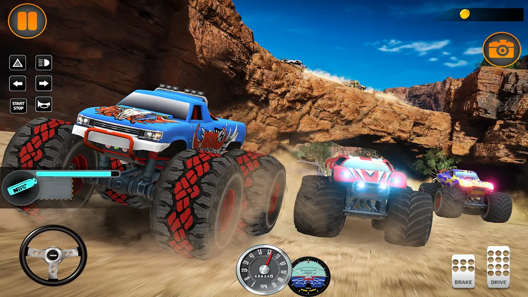 Monster Truck Off Road Racing  [МОД Бесконечные монеты] Screenshot 4