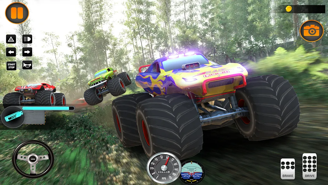 Monster Truck Off Road Racing  [МОД Бесконечные монеты] Screenshot 5