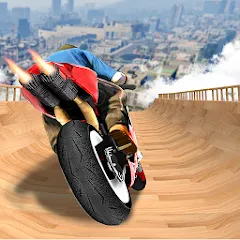 Взломанная Mega Ramp Bike Stunts Games 3D  [МОД Меню] - стабильная версия apk на Андроид