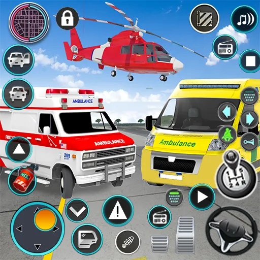 Heli Ambulance Simulator Game  [МОД Все открыто] Screenshot 1