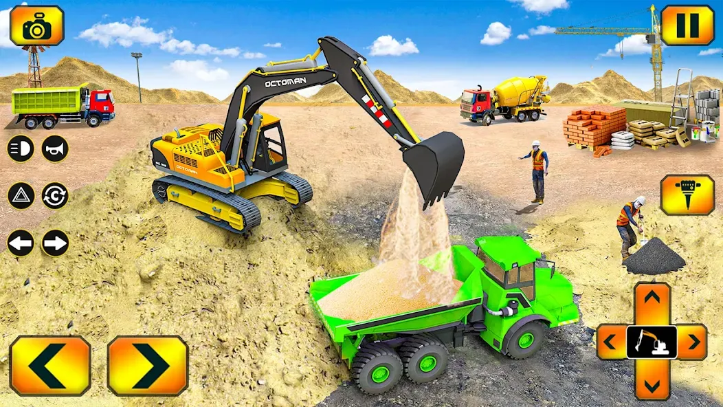 Sand Excavator Simulator Games  [МОД Меню] Screenshot 2