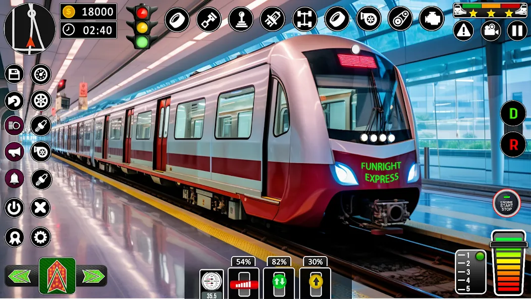 City Train Games Driver Sim 3D  [МОД Бесконечные деньги] Screenshot 1