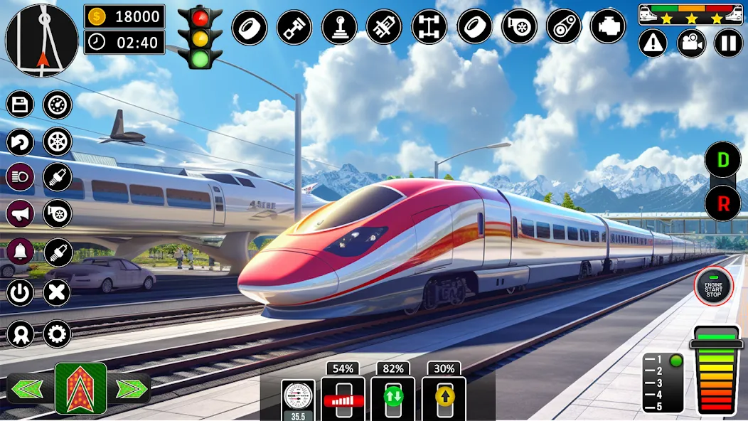 City Train Games Driver Sim 3D  [МОД Бесконечные деньги] Screenshot 4