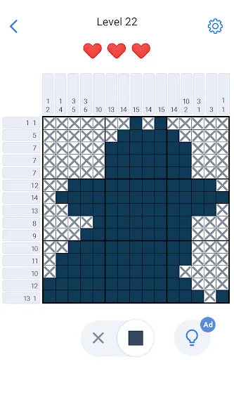 Pixel Art: Logic Nonogram (Пиксельное искусство головоломка)  [МОД Много монет] Screenshot 2