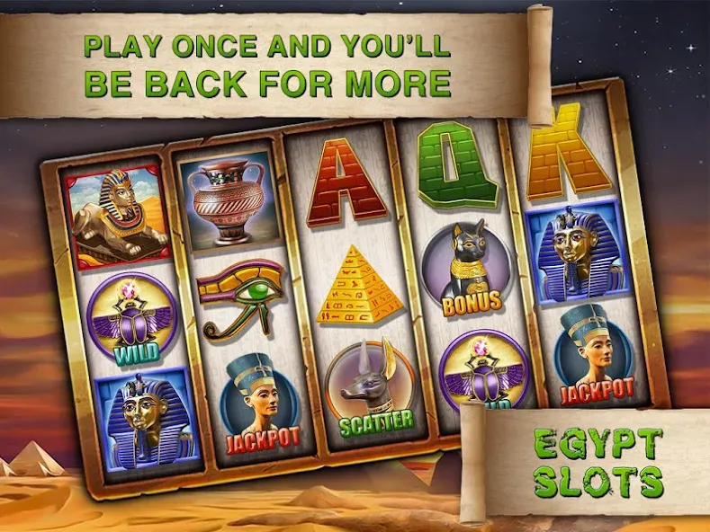 Egypt Slots Casino Machines (Египетские игровые автоматы казино)  [МОД Menu] Screenshot 5