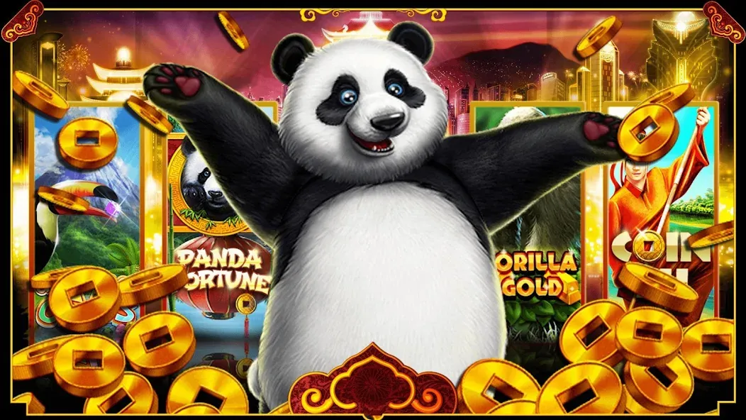 Panda Slots (Панда Слоты)  [МОД Бесконечные монеты] Screenshot 5