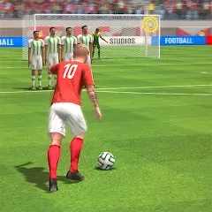 Скачать взломанную Strike Football Game FreeKick  [МОД Меню] - стабильная версия apk на Андроид