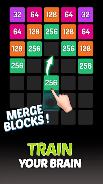 X2 Blocks - 2048 Number Game (Блоки)  [МОД Menu] Screenshot 2