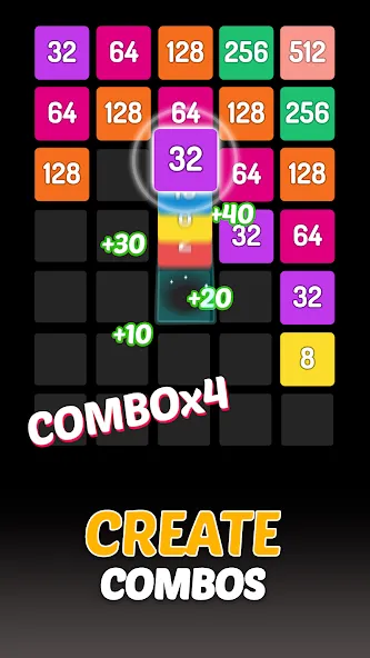 X2 Blocks - 2048 Number Game (Блоки)  [МОД Menu] Screenshot 3