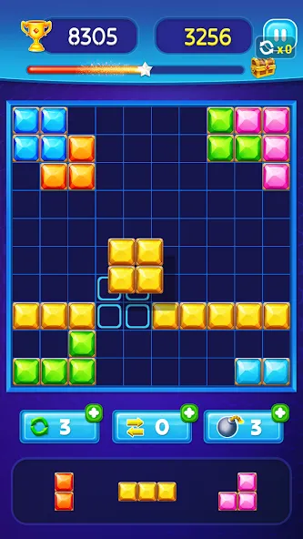 Block Puzzle - Gem Block (Блокпазл блокголоволомка)  [МОД Много денег] Screenshot 4