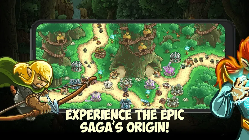 Kingdom Rush Origins TD (Кингдом Раш Ориджинс)  [МОД Все открыто] Screenshot 1