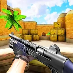 Взломанная Gun Strike: FPS Shooter Game (Каунтер Атак)  [МОД Все открыто] - стабильная версия apk на Андроид