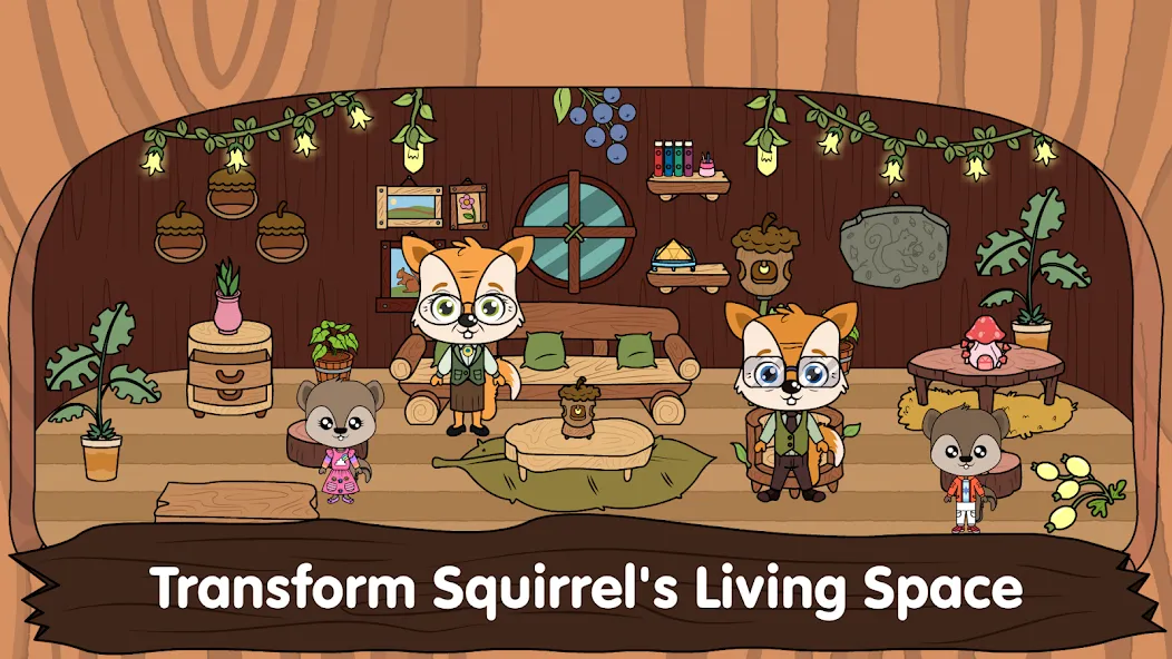 Animal Town - My Squirrel Home  [МОД Unlocked] Screenshot 1