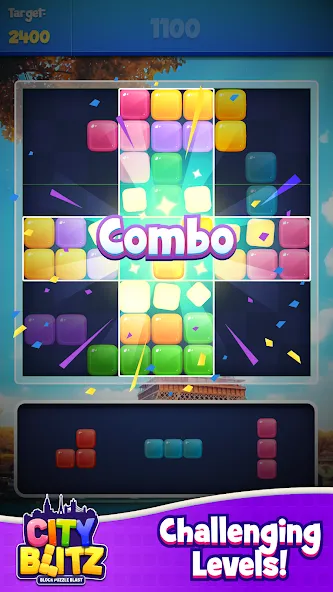 City Blitz-Block Puzzle Blast (Блок Головоломка Кинг)  [МОД Mega Pack] Screenshot 4