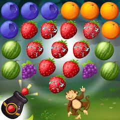 Взломанная Fruits Shooter Pop (Фрутс Шутер Поп)  [МОД Все открыто] - последняя версия apk на Андроид