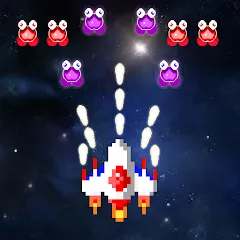 Взломанная Galaxiga Retro Arcade Action (Галаксига Ретро Аркейд Экшн)  [МОД Все открыто] - последняя версия apk на Андроид