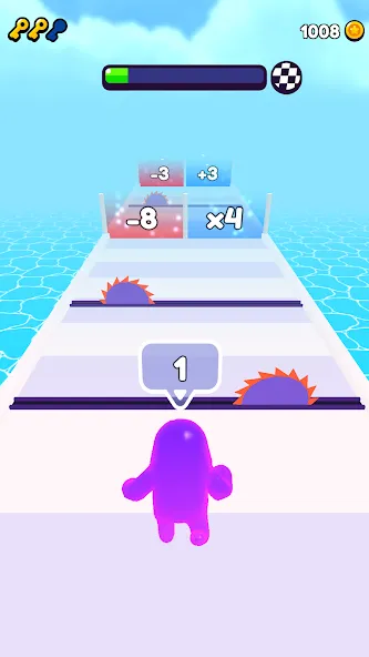 Join Blob Clash 3D: Mob Runner (Джойн Блоб Клаш 3D)  [МОД Бесконечные деньги] Screenshot 1