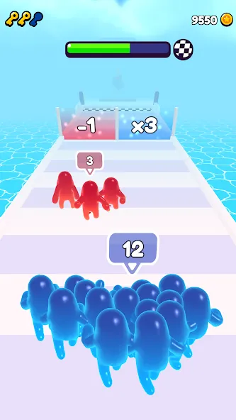 Join Blob Clash 3D: Mob Runner (Джойн Блоб Клаш 3D)  [МОД Бесконечные деньги] Screenshot 3