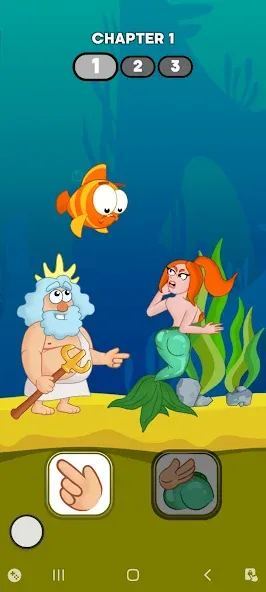 Neptune vs Mermaid: Fish Prank (Нептун против Русалки)  [МОД Unlocked] Screenshot 1