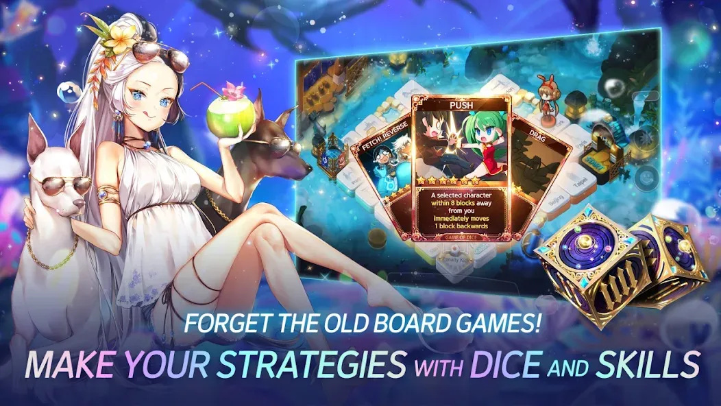 Game of Dice: Board&Card&Anime (Гейм оф Дайс)  [МОД Бесконечные деньги] Screenshot 3