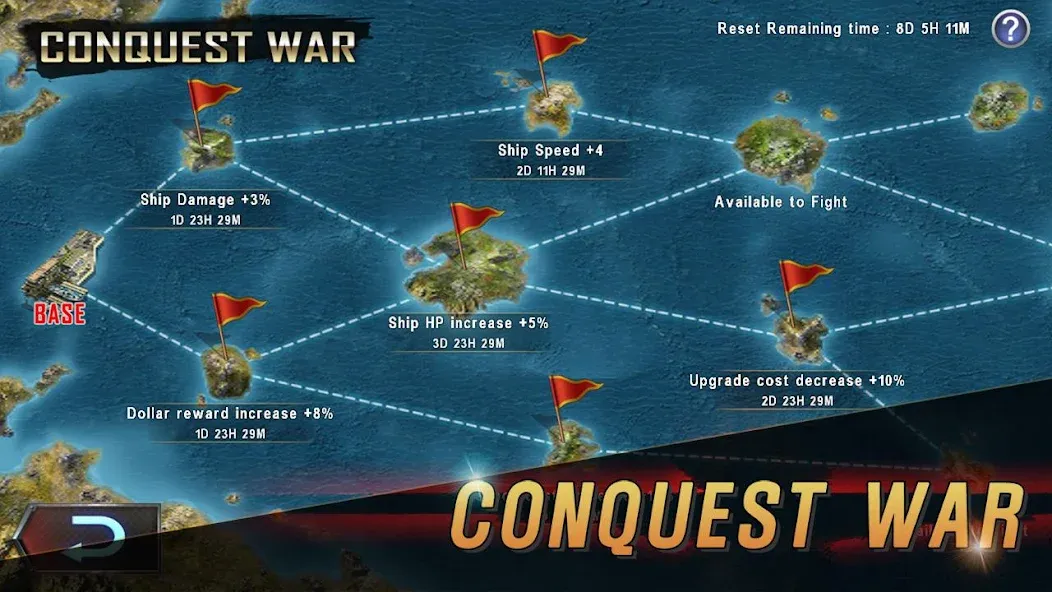 WARSHIP BATTLE:3D World War II  [МОД Menu] Screenshot 4