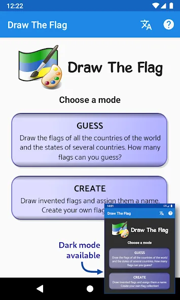 Draw The Flag - Quiz & Maker  [МОД Бесконечные деньги] Screenshot 1