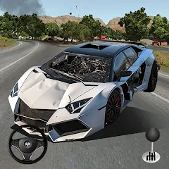 Скачать взлом Mega Car Crash Simulator (Мега Кар Краш Симулятор)  [МОД Все открыто] - последняя версия apk на Андроид