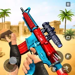 Скачать взломанную Gun Games - FPS Shooting Games (ФПС офлайн игры по стрельбе из пистолета)  [МОД Меню] - полная версия apk на Андроид