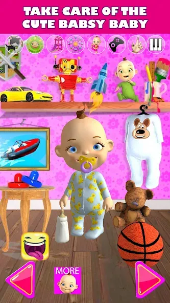 Talking Babsy Baby  [МОД Unlimited Money] Screenshot 1