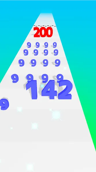 Number Master: Run and merge (Намбер Мастер)  [МОД Много монет] Screenshot 2