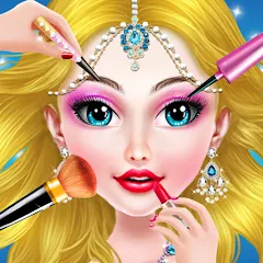 Взлом Doll Makeover - Fashion Queen (Игры по макияжу для девочек)  [МОД Unlimited Money] - стабильная версия apk на Андроид