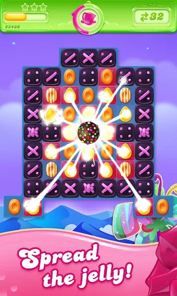 Candy Crush Jelly Saga (Кенди Краш Джелли Сага)  [МОД Меню] Screenshot 1