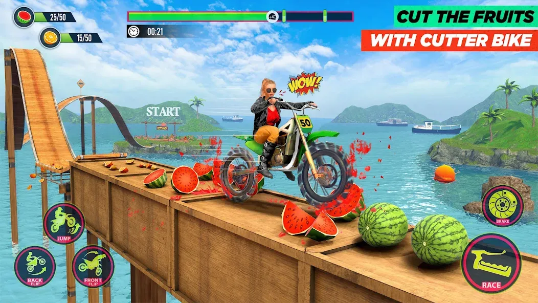 Bike Stunt Game: Tricks Master  [МОД Много монет] Screenshot 2