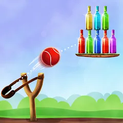 Взломанная Bottle Shooting Game 2  [МОД Unlocked] - полная версия apk на Андроид