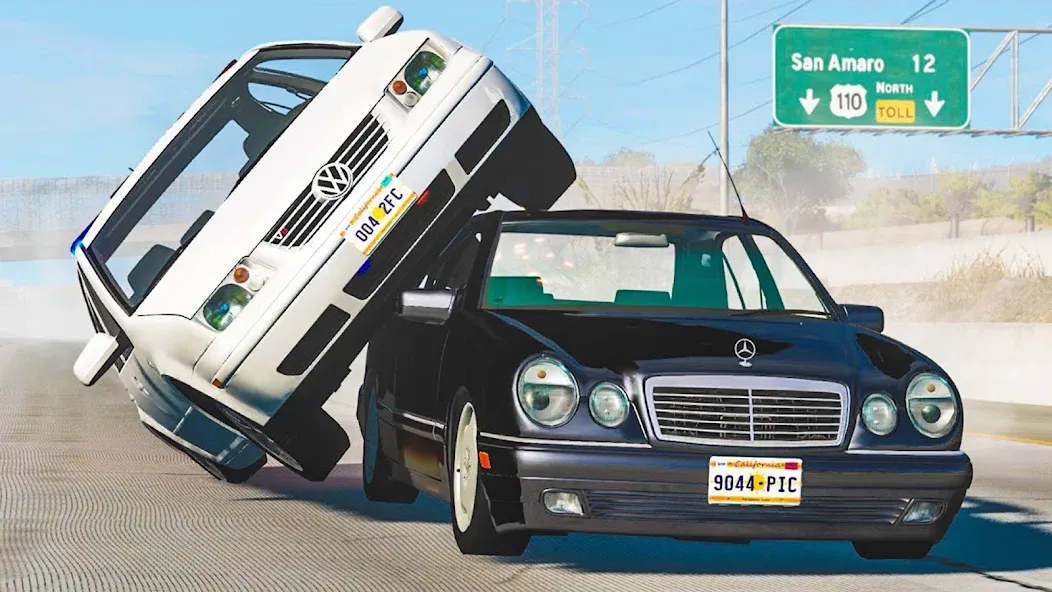 Realistic Car Crash Simulator (Реалистичный симулятор автокатастроф)  [МОД Unlocked] Screenshot 2