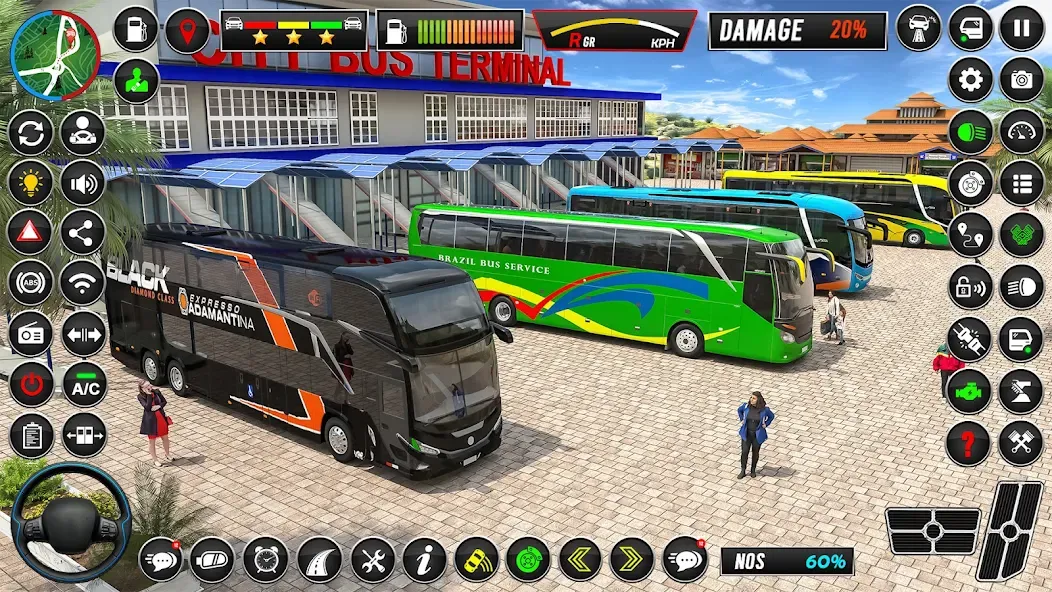 City Coach Bus Driver Games 3D  [МОД Unlocked] Screenshot 1