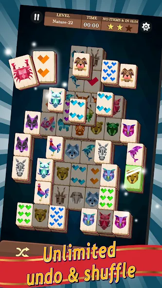 Mahjong (Маджонг)  [МОД Все открыто] Screenshot 2