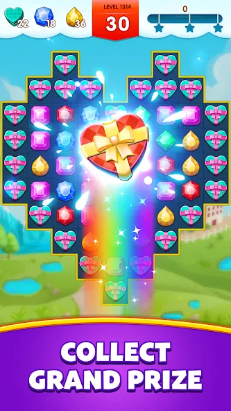 Jewels Legend - Match 3 Puzzle (Джуэл Легенд)  [МОД Бесконечные монеты] Screenshot 5