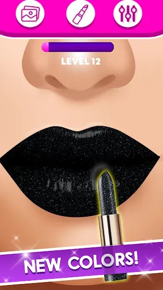 Lip Art Makeup Beauty Game  [МОД Menu] Screenshot 3